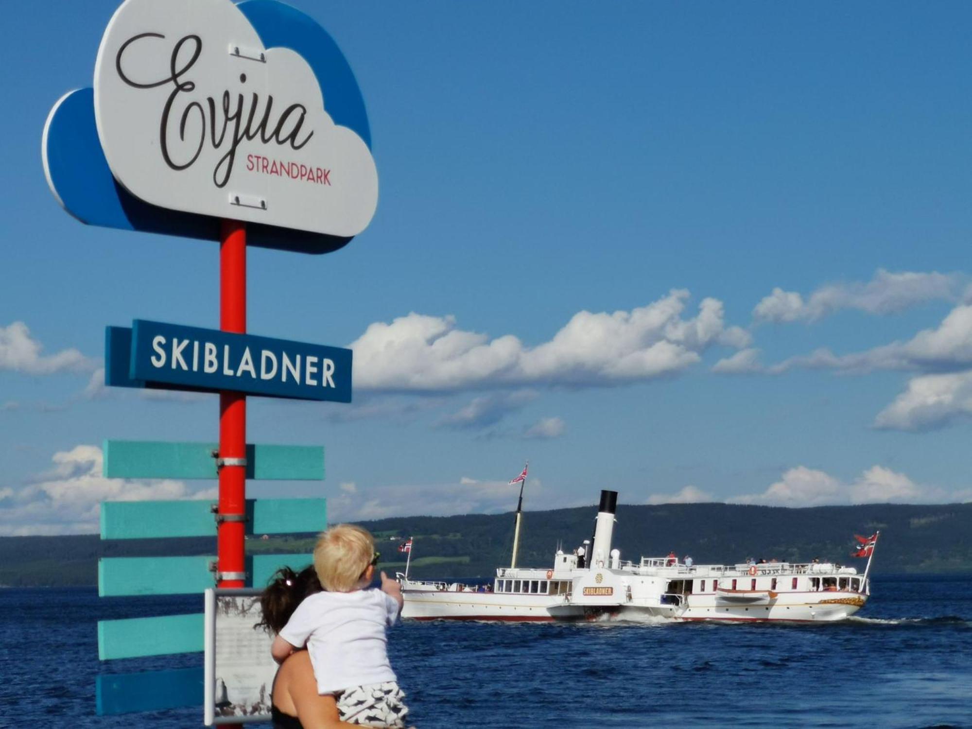Idylliske Evjua Ved Mjosa Skreia